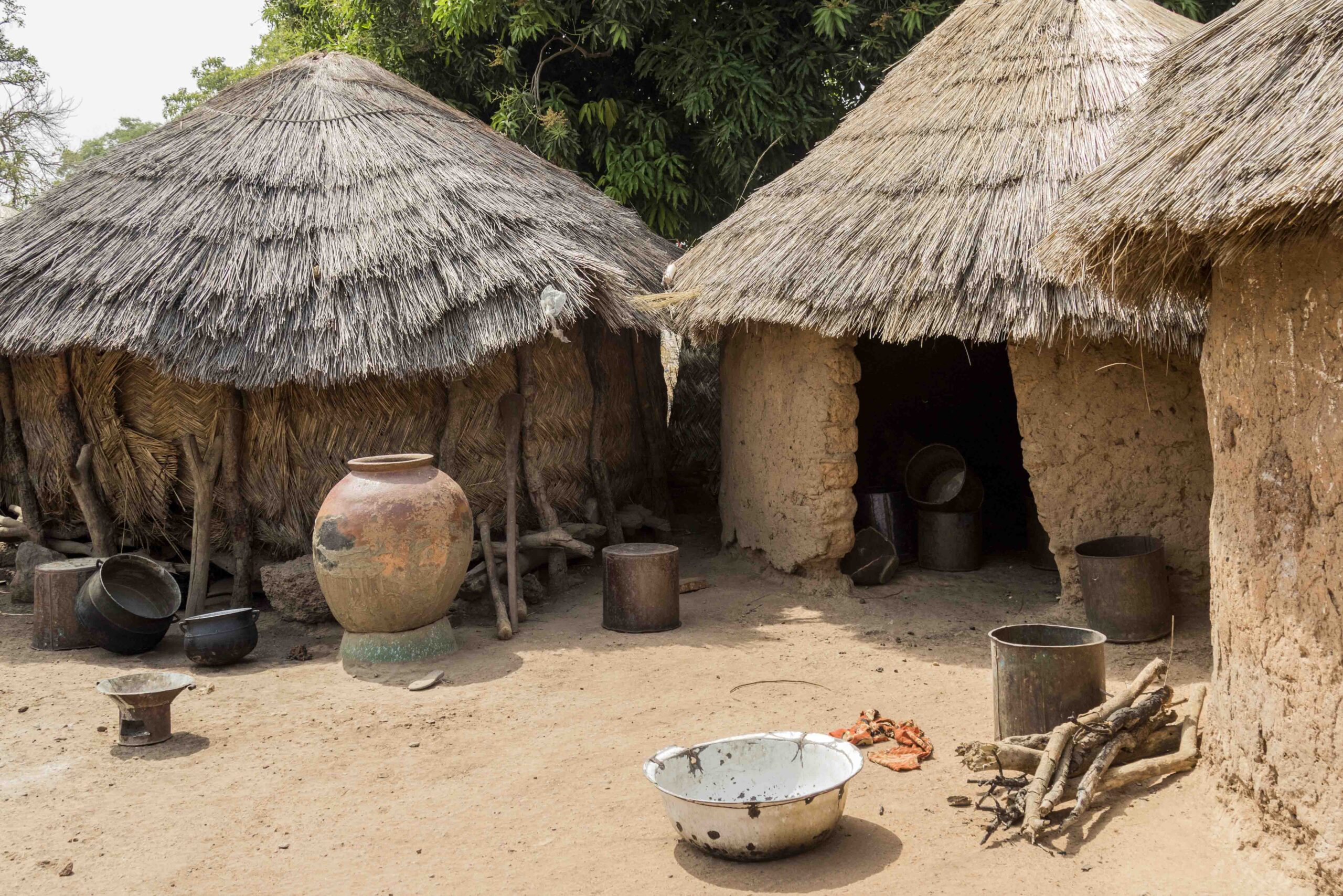 typical african village in ghana